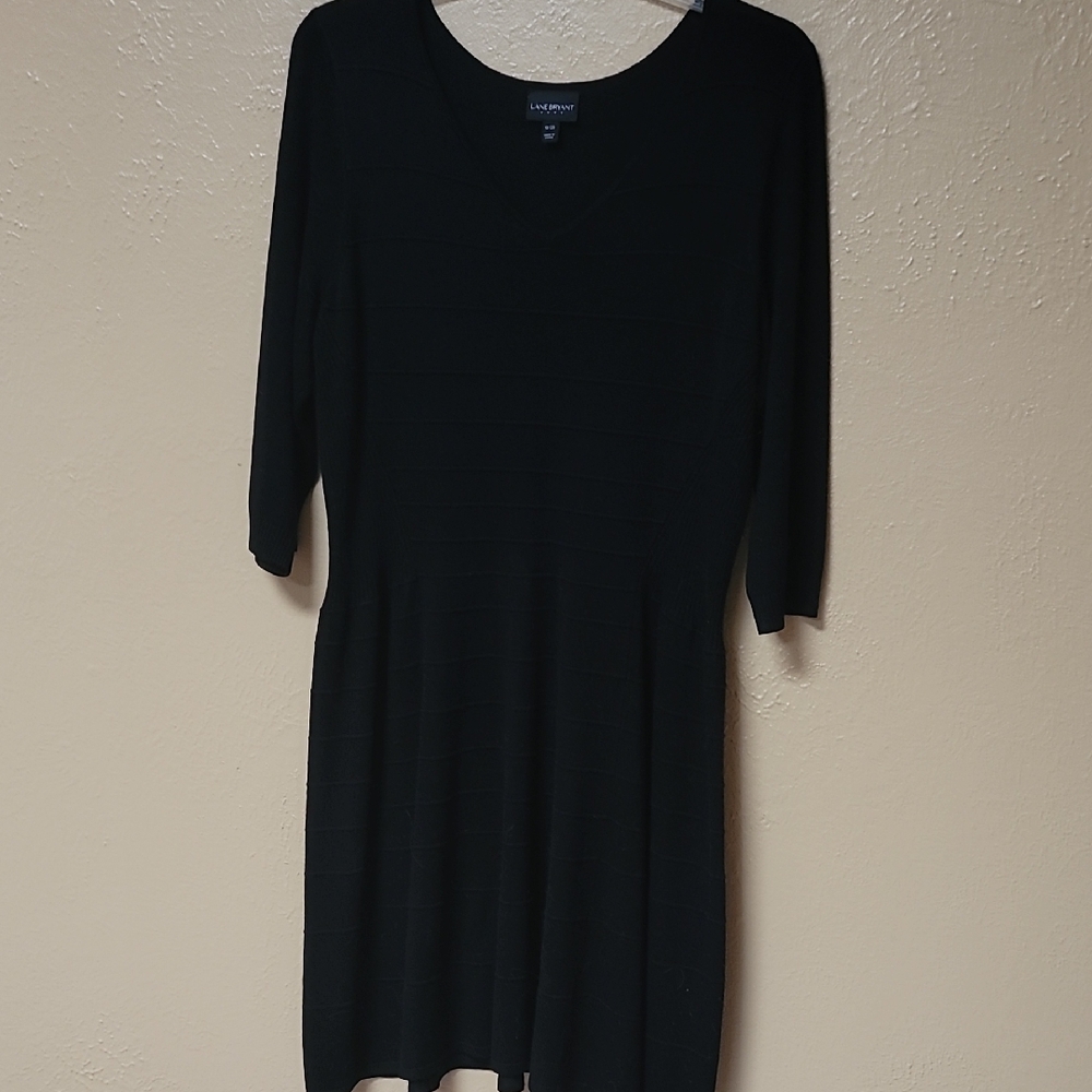 18-20 Lane Bryant V-Neck Sweater Dress